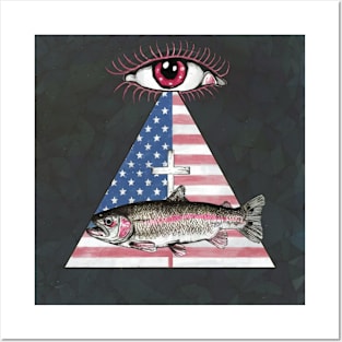 eyes for trout America Posters and Art